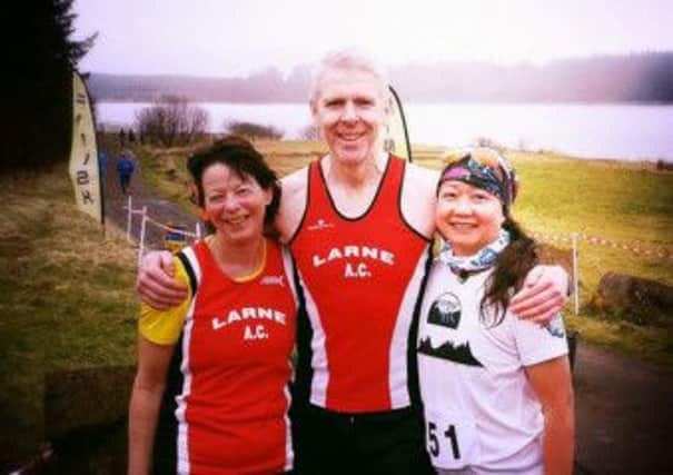 Larne AC members who took part in the second annual NiRunning five mile trail race.  INLT 14-690-CON