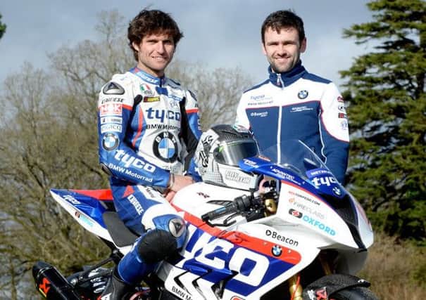 Tyco BMW riders Guy Martin and William Dunlop