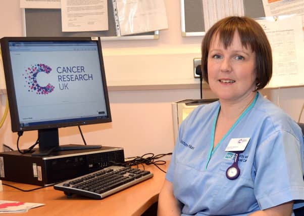 Leanne McCourt, a clinical research nurse at the Mandeville Unit at Craigavon Area Hospital. INPT14-203.