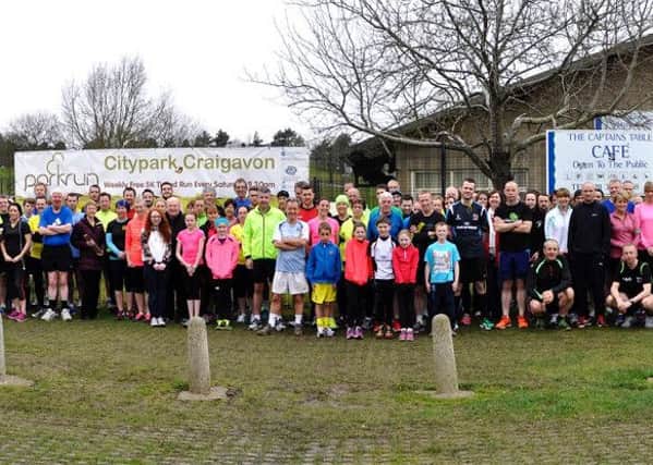 Some of those taking part in the Citypark Parkrun.