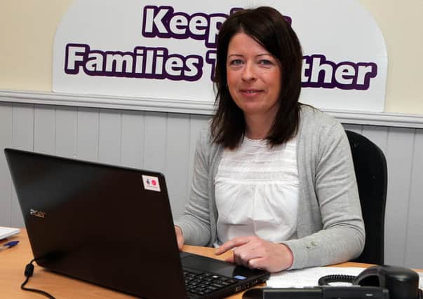 Jacqueline Williamson, chief executive with the  Kinship Care, keeping families together centre, Carlisle Road. INLS 0815-4782MT.