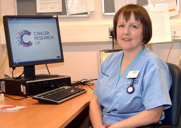 Leanne McCourt, a clinical research nurse at the Mandeville Unit at Craigavon Area Hospital. INPT14-203.