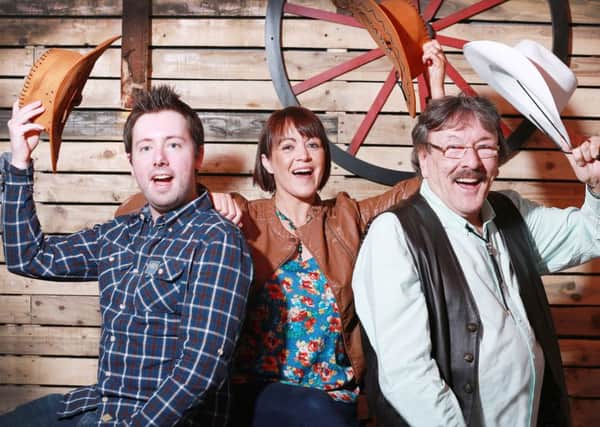 Stuart Banford, Kirstie McMurray and Big T (Trevor Campbell), who will be riding out into the new digital radio frontier as presenters on Downtown Country.