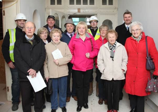 A group of local residents having a look around the work at Rathvarna House. US1515-522cd  Picture: Cliff Donaldson