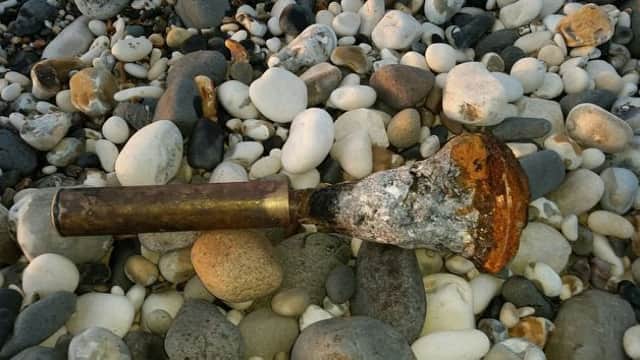 The item which was washed up on Whitepark Bay beach. INBM17-15
