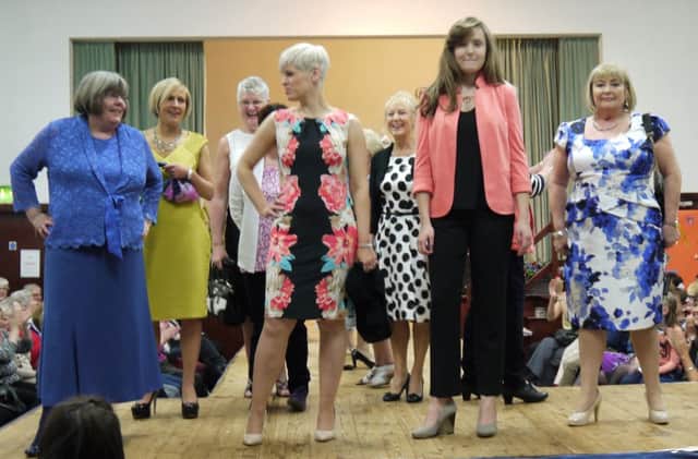 Inver Area WI raised £1350 at a charity fashion show. Ladies from all the local institutes and their families modelled the latest fashion from Menary's Larne Store. The money raised will be used to support projects throughout the world to provide women and their families with food, water and education. INLT 15-694-CON