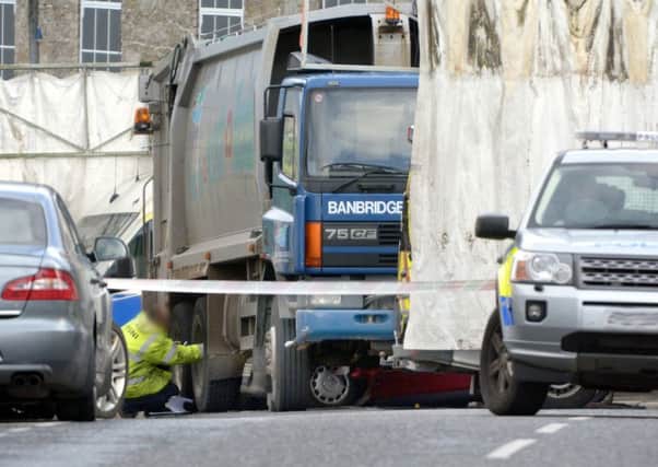 The scene of the fatal accident in Rathfriland, County Down
