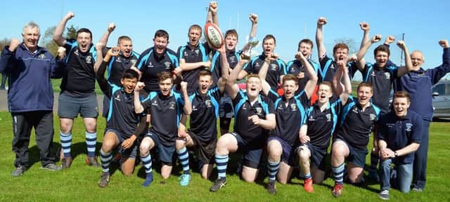 The victorious Ballymoney Under-18s who won the Ulster Carpets Bowl on Saturday.