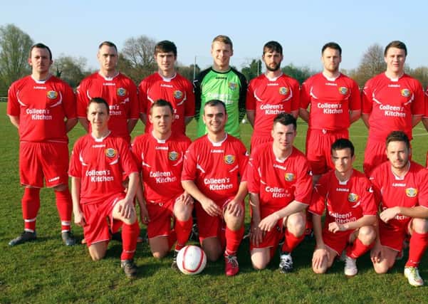 The Lurgan United team who reached the final of the Beckett Cup.