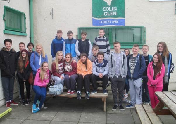 The REACH Across group who visited Tobermore, pictured at Skytrek.