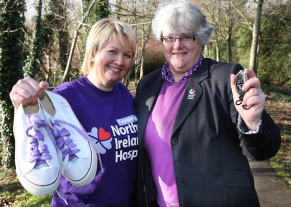@Press Eye Ltd Northern Ireland- 3rd February   2015

Northern Ireland Hospice Nurse Janet McVeigh and Downtown Radio Presenter Siobhan McGarry promoting the Northern Ireland Hospice Walk is Saturday 21st and 28th March 2015.