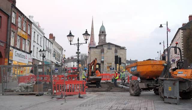 Public realm works in Lisburn. US1448-509cd  Picture: Cliff Donaldson