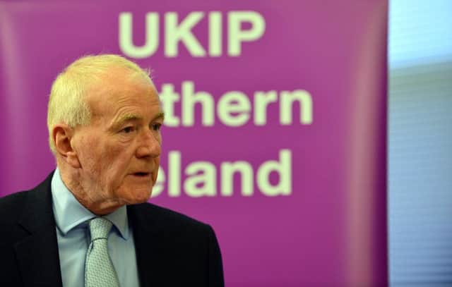 David McNarry MLA, UKIP Leader in Northern Ireland. Picture By: Arthur Allison.