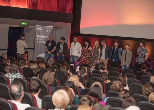 Cast and crew line up at the Movie House screening.  Photo by Neil Harrison Photography  INCT 17-725-CON