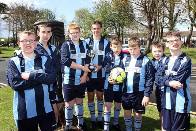 Members of the Rossmar team who won the IFA Regional games soccer final at Omagh last week. INLV1815-689KDR