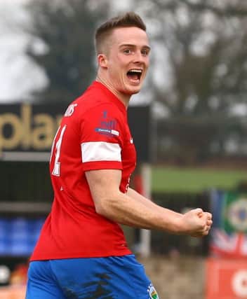 Aaron Burns has had a top season for Linfield and has caught the affections of the clubs  supporters.