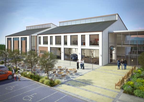 A computer-generated image of how the new Carnmoney Church halls complex will look when work on the £2.4m project is complete. INNT 19-504CON