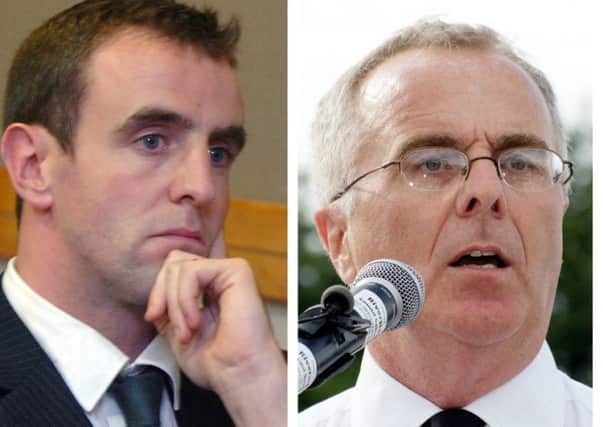 SDLP MLA for Foyle Mark H Durkan (left) and Sinn Fein MLA for Foyle Raymond McCartney.