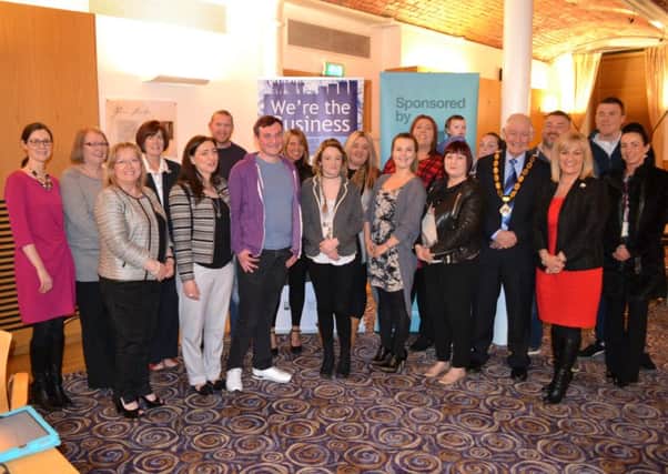 A group of young entrepreneurs were welcomed to Mossley Mill recently for the We're the Business graduation event. INNT 19-598CON