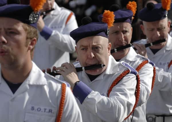 Flautists with the Star of the Roe Flute Band pictured during Saturday's parade. INLS3214-195KM