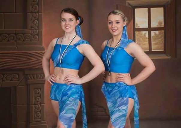 Ballymena dancers Nicole Wray and Natalie Boyd who are preparing to perform in India. (Submitted picture)