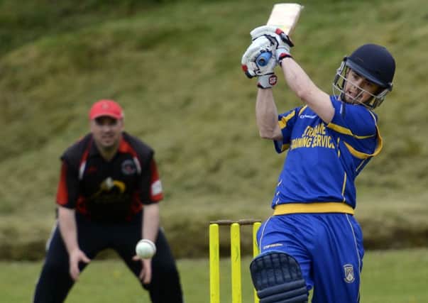 Donemana's Steven Wallace pictured in action against North County on Saturday. INLS1915-116KM