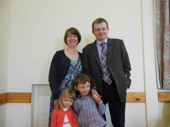 William Roulston, wife Heather and children Harry and Sarah.