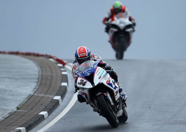 Tyco BMW's Alastair Seeley topped the Superbike times on Tuesday at the North West 200