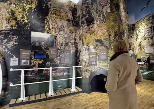 The interactive exhibition at the Gobbins Visitor Centre, Islandmagee.  INLT 13-681-CON