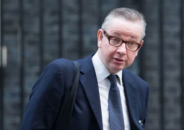 File photo dated 03/12/14 of Michael Gove who is to make a dramatic return to the top of government as Justice Secretary and Lord Chancellor. PRESS ASSOCIATION Photo. Issue date: Saturday May 9, 2015. David Cameron is expected to announce tomorrow that he will replace Chris Grayling, who becomes Leader of the House of Commons. See PA story POLITICS Government. Photo credit should read:Daniel Leal-Olivas/PA Wire