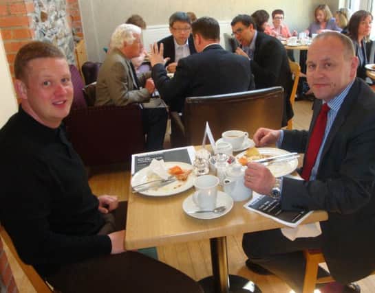 Lisburn Chamber of Commerce networking breakfast at Stepping Stones cafe.