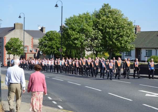 The church parade in Dungiven.