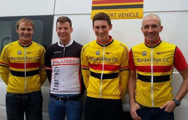The Banbridge MTB team who jetted off to test their skills on the European stage last week.