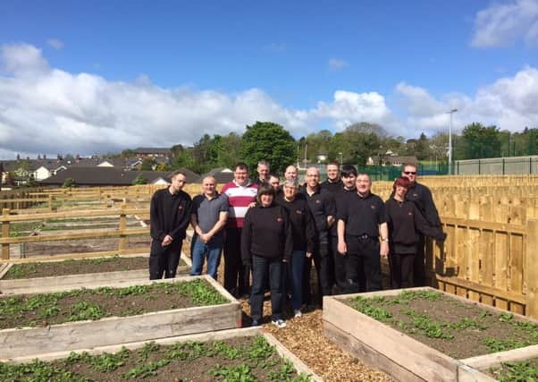 AEL Staff who helped out on the allotment project. INLT-20-717-con