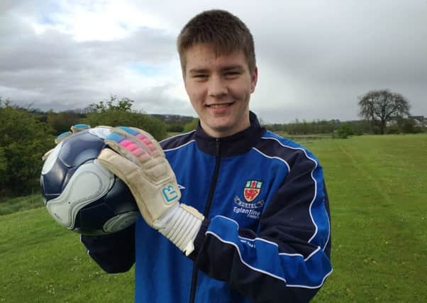 Young Nortel goalkeeper Jason Cowan. Photo: John Gillespie