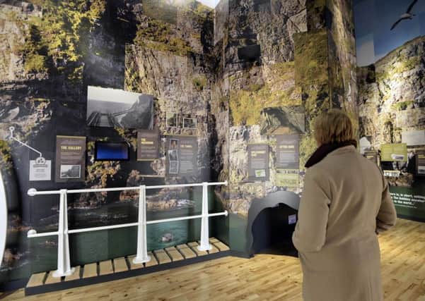 The interactive exhibition at the Gobbins Visitor Centre, Islandmagee.  INLT 13-681-CON