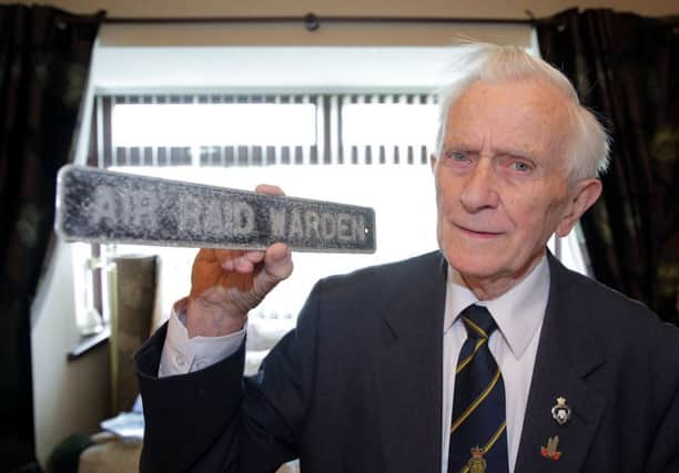 George Dickson speaks about his memories of growing up during WW2. US1520-520cd  Picture: Cliff Donaldson