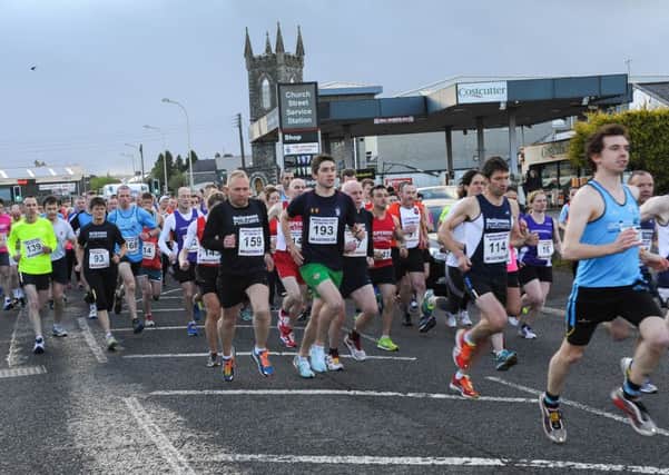 They're off...runners head off in the annual Maghera 10k on Tuesday.