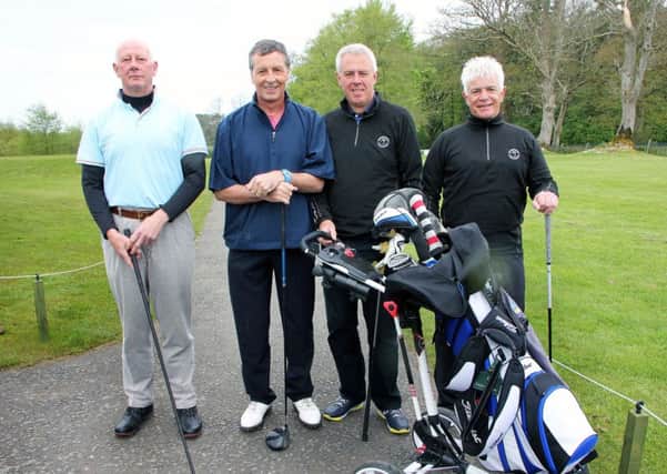 Competing at Galgorm Castle Golf Club were Mark Dunlop, Michael Montgomery, Garth Wilson and Colin Kinghan. INBT 21-904H