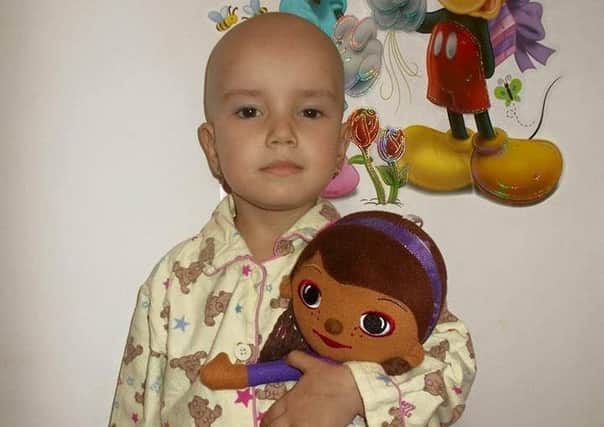 Little Andreea Luciana who has kidney cancer. (Submitted pic)