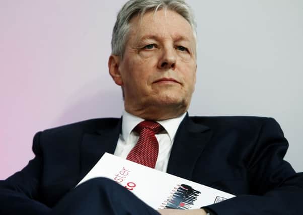 First Minister Peter Robinson has been taken to hospital.