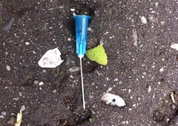 Used needle found in Maghera.
