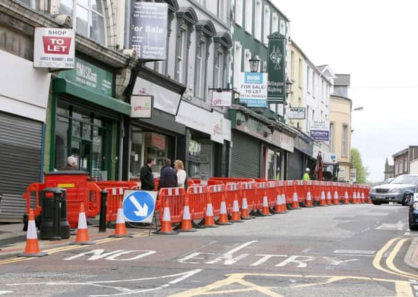 Preparing Church Street on Monday for the start of the Public Realm Scheme works. INBT 22-296AC