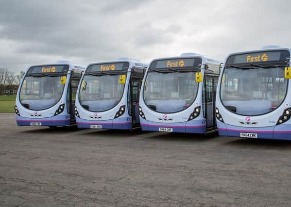 Wrightbus Micro Hybrid Streetlite buses, which entered service last year.  First has ordered a further 183 of these vehicles, which now feature Euro 6 engines. (Submitted Picture).