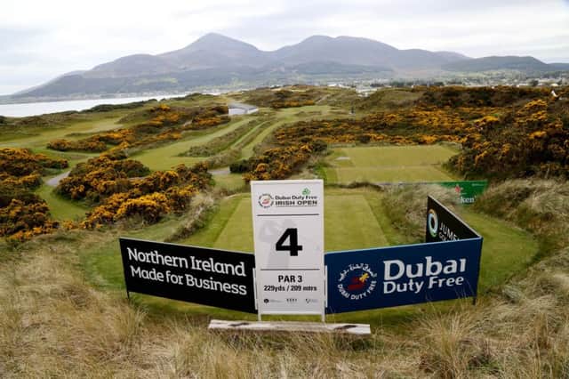 Preparation for the Dubai Duty Free Irish Open at Royal County Down Golf Club. Pic: Presseye.