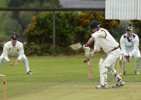 Roy Robinson pictured in action for Bonds Glen during their match against Fox Lodge on Saturday. INLS2215-152KM