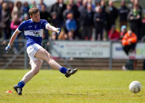 Caolan Corr seals the win with a second Derrytresk goal