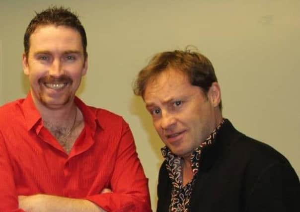 Cormac O'Donnell with Ardal O'Hanlon