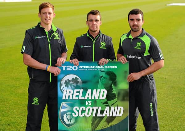 North West Warriors trio Craig Young, Andrew McBrine and Stuart Thompson can't wait for Ireland versus Scotland games at Bready later this month.