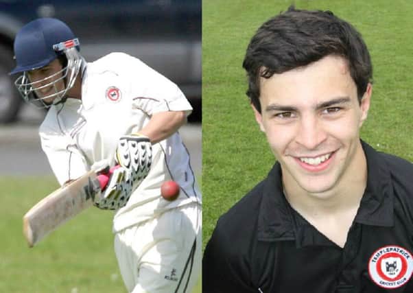 Templepatrick CC's Jordan Carlisle and Ross Bryans. Photos: Newtownabbey Times / CricketEurope